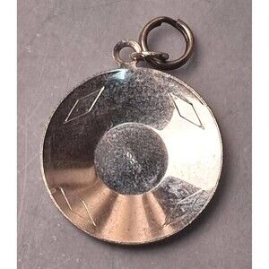 Vintage Sterling Dinner Plate Charm